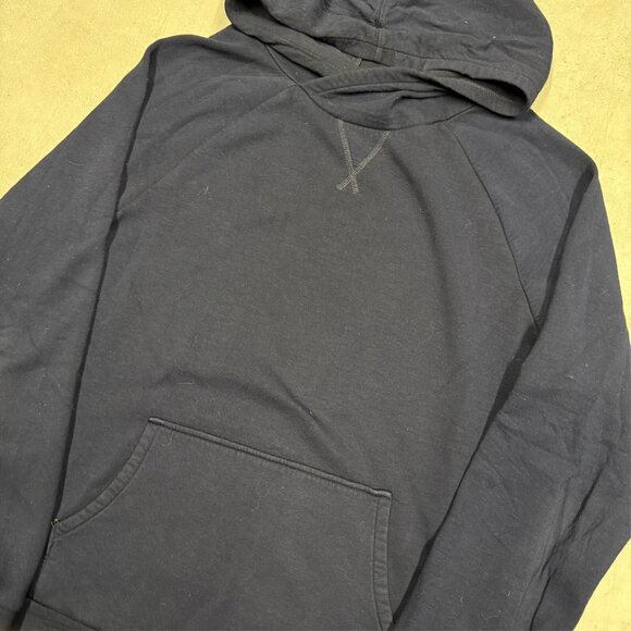 Ami Paris Alexandre Mattiussi Viscose Hoodie Blue Pullover Large - Picture 2 of 6